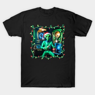 Alien Santa claus T-Shirt